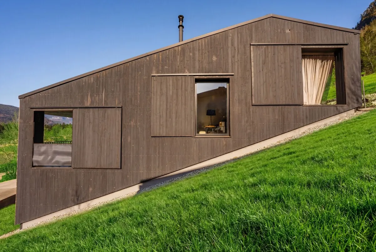 Design-Retreat . Ein Statement aus Holz & Glas